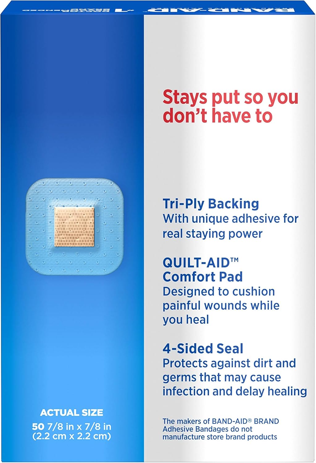 Band-Aid Brand Tru-Stay Clear Spots Bandages for Discreet First Aid, All One Size, 50 Count: Health & Personal Care
