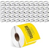 HOUSELABELS Compatible DYMO 30256 Yellow Shipping Labels (2-5/16" x 4"), Strong Permanent Adhesive, Compatible with DYMO LW 450, 4XL, Rollo & Zebra Desktop Printers, 50 Rolls /15000 Labels