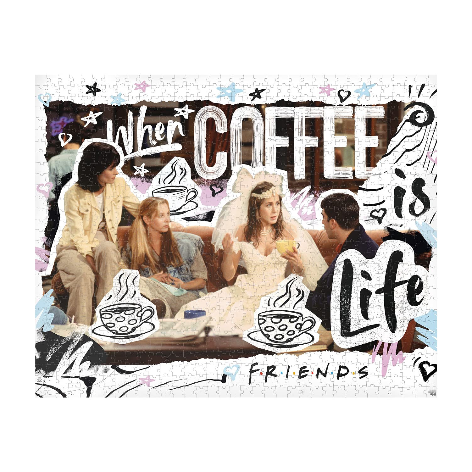 Paladone 1000 Pieces Friends Coffee is Life Jigsaw Puzzle