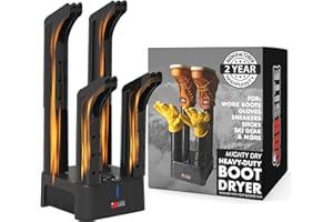 Jobsite Boot, Shoe & Glove Electric Dryer Prevent Odor, Mold & Bacteria