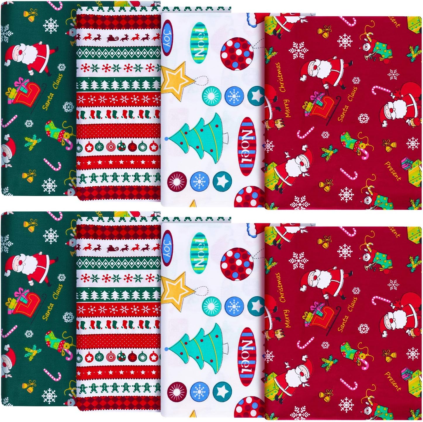 Download Amazon Com 8 Pieces Christmas Theme Cotton Fabric Multi Color Fabric Patchwork Christmas Tree Fat Quarters Christmas Quilting Fabric Bundles For Diy Crafts Making Home Party Decoration 45 X 55 Cm 18 X 22 Inch PSD Mockup Templates