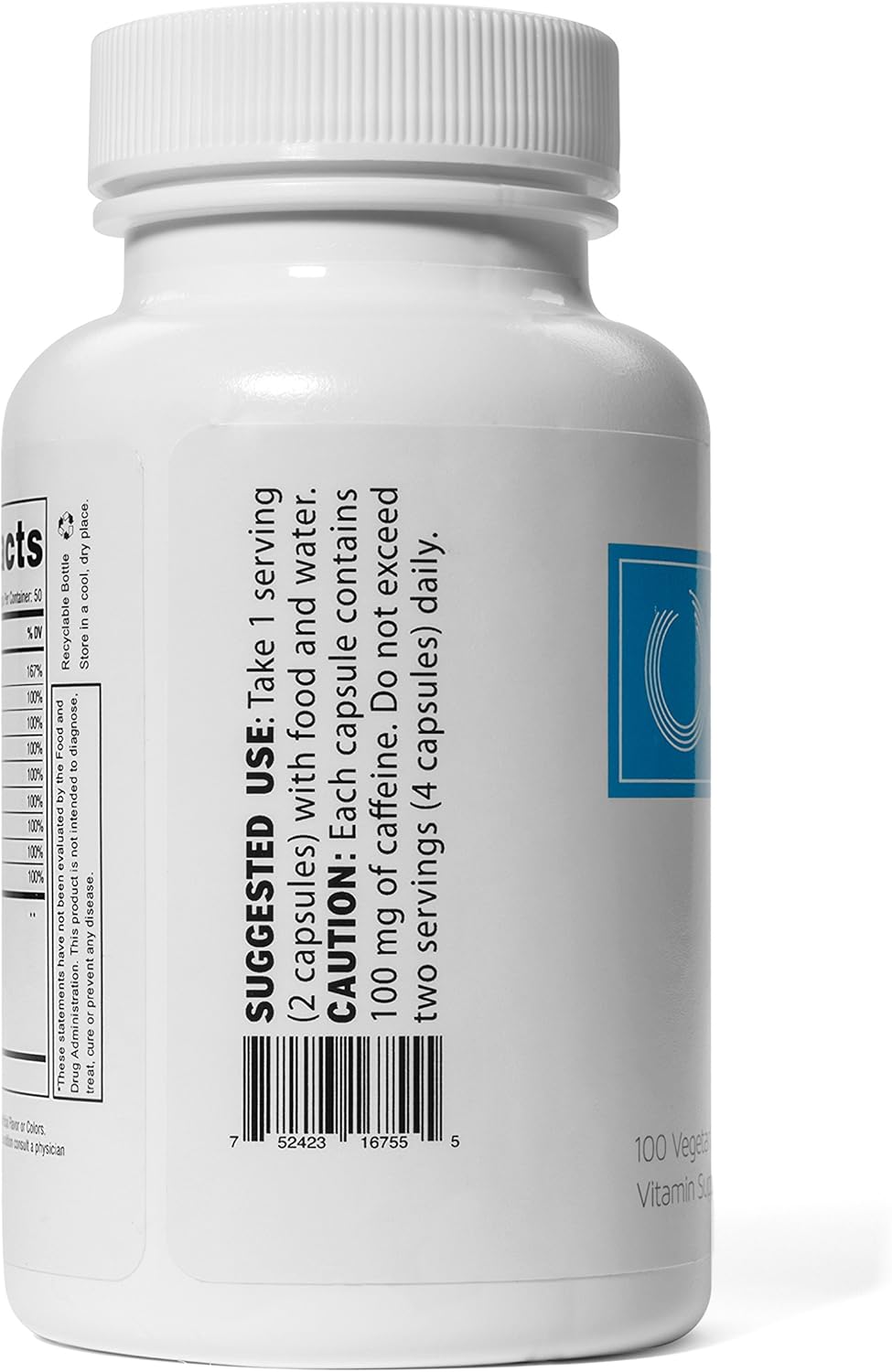 Motivation!: Herbal Caffeine + Energy Vitamin Supplement (W/ 200mg of Herbal Caffeine, Ginseng, Green Tea, Guarana & More, 100 V-pills) (Pack of 5): Health & Personal Care