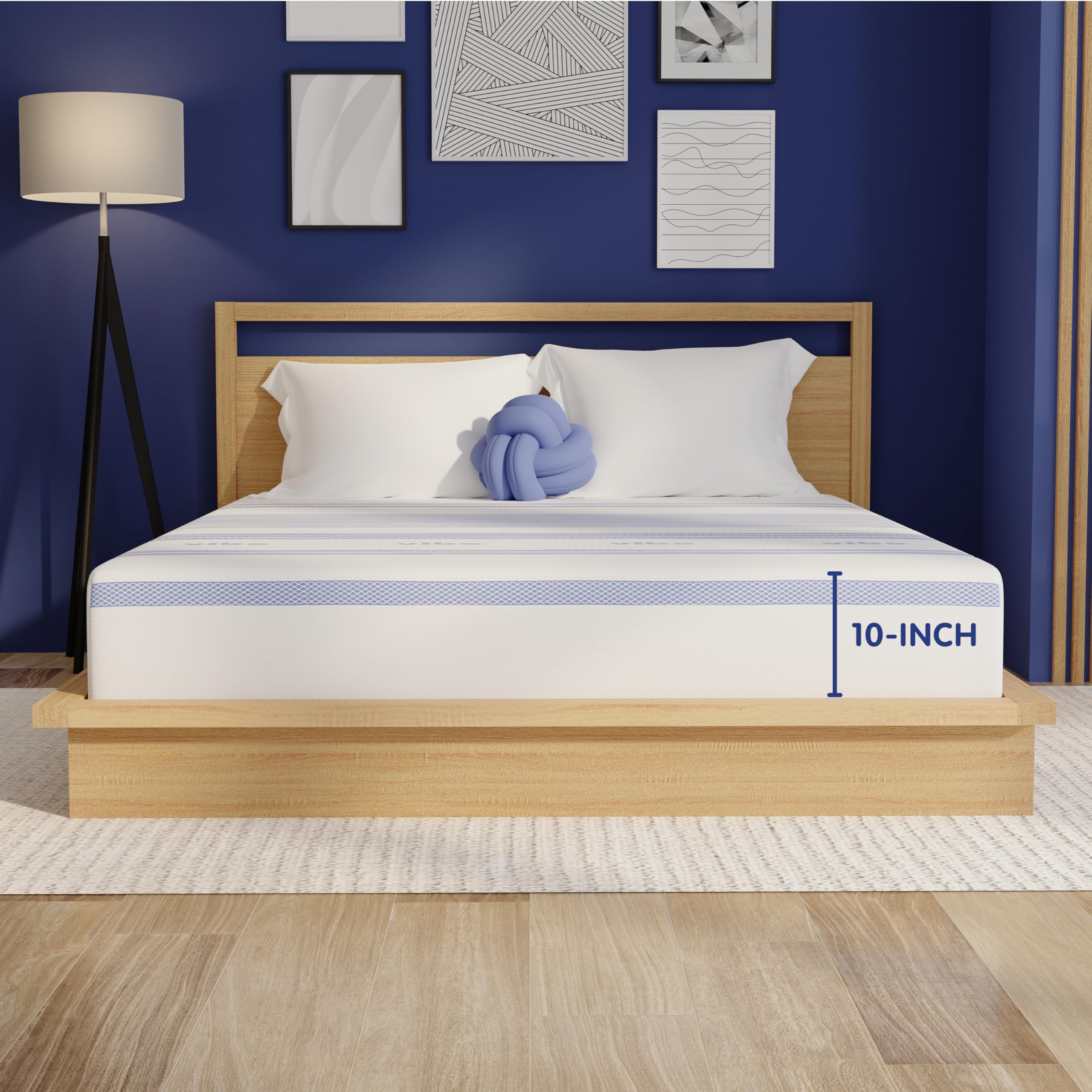 Photo 1 of ***UNKNOWN SIZE***REFERENCE IMAGE*** Memory Foam Mattress,  10-Inch, Bed-in-a-Box, White