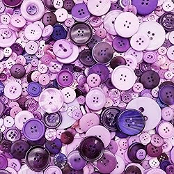 600-700Pcs Purple Buttons for Crafts Bulk Assorted