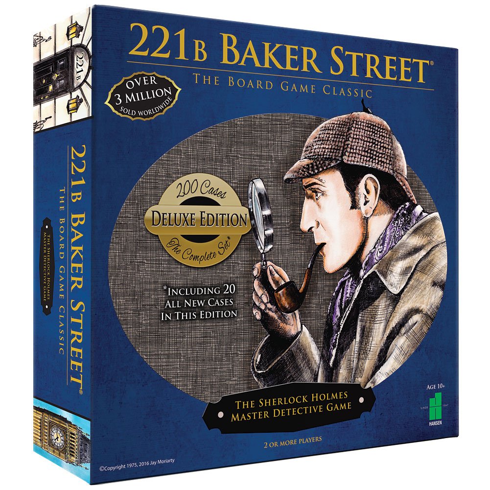 Deluxe 221B Baker Street Board Game - 200 Intriguing Adventures 2-6 Players Image