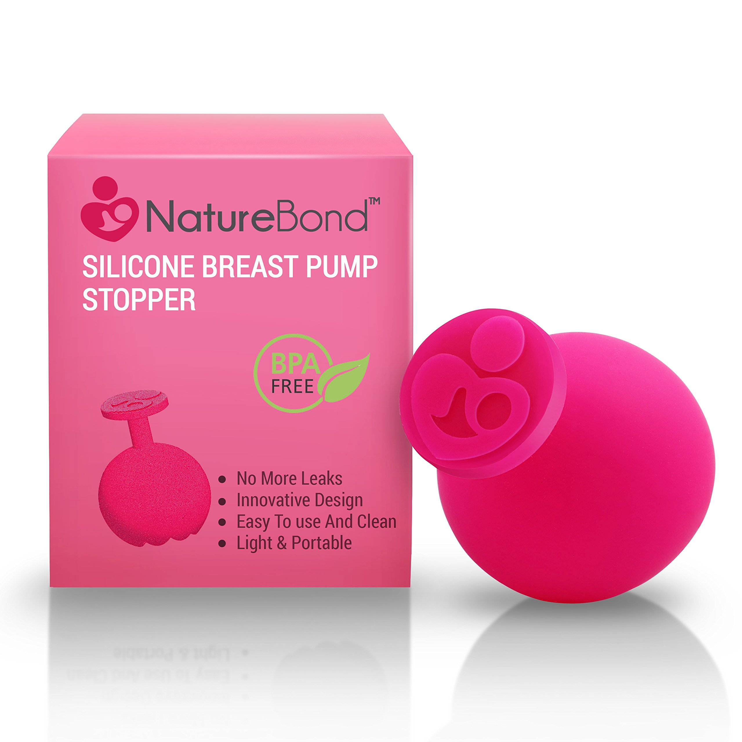 NatureBond Silicone Breast Pump Stopper | Leak-Proof, BPA Free & 100% Food Grade Silicone