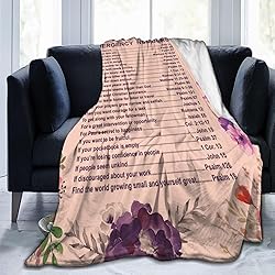 Jbofyee Bible Emergency Numbers Verse Quote Throw