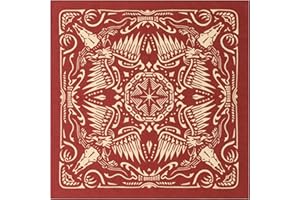 GT BANDANA 22"x22" Retro Cotton Bandana Multi-Purpose Headbands (Burgundy)