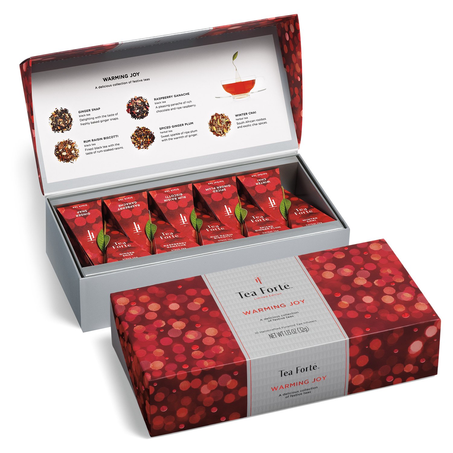 Tea Forté Warming Joy Petite Presentation Box Featuring