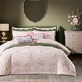 Ted Baker Floral Comforter Set Full/Queen - 3-Piece Cotton - Elderflower, Pink Mauve