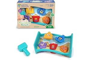Learning Resources Seaside Pounding Bench, Seaside Game, Preschool Toddler Activities, Shape Sorter, Fine Motor Toys, Kids Hammer