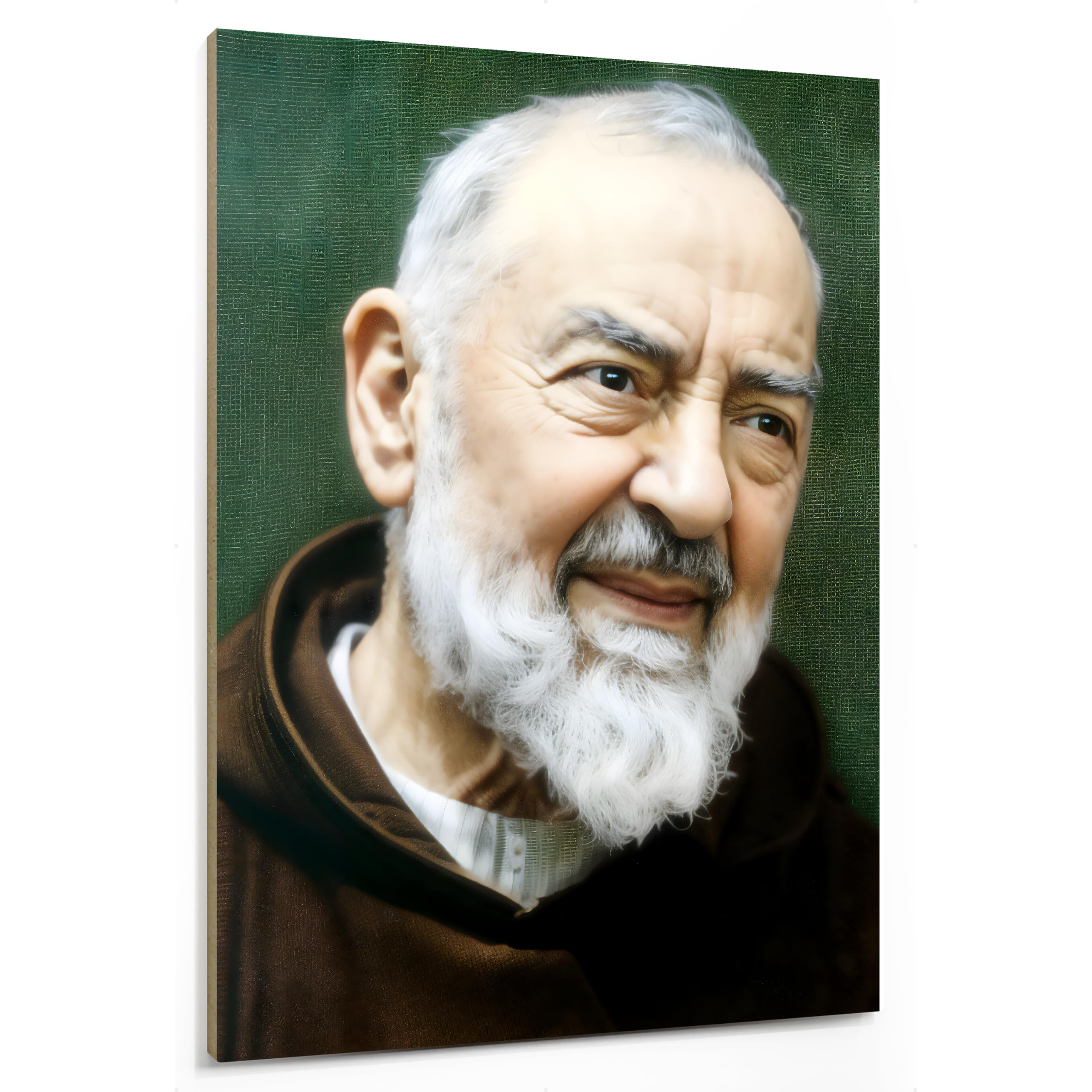 emmena - Sacred Art - The Face of St. Pius - Padre Pio - 18 x 24 cm