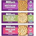 Milton's Organic Crackers Variety Bundle (Multi-Grain, Olive Oil & Sea Salt, Himalayan Salt) - Certified Organic, Non-GMO Project Verified, Kosher, Great for Charcuterie Boards - 6 Oz, Pack of 3