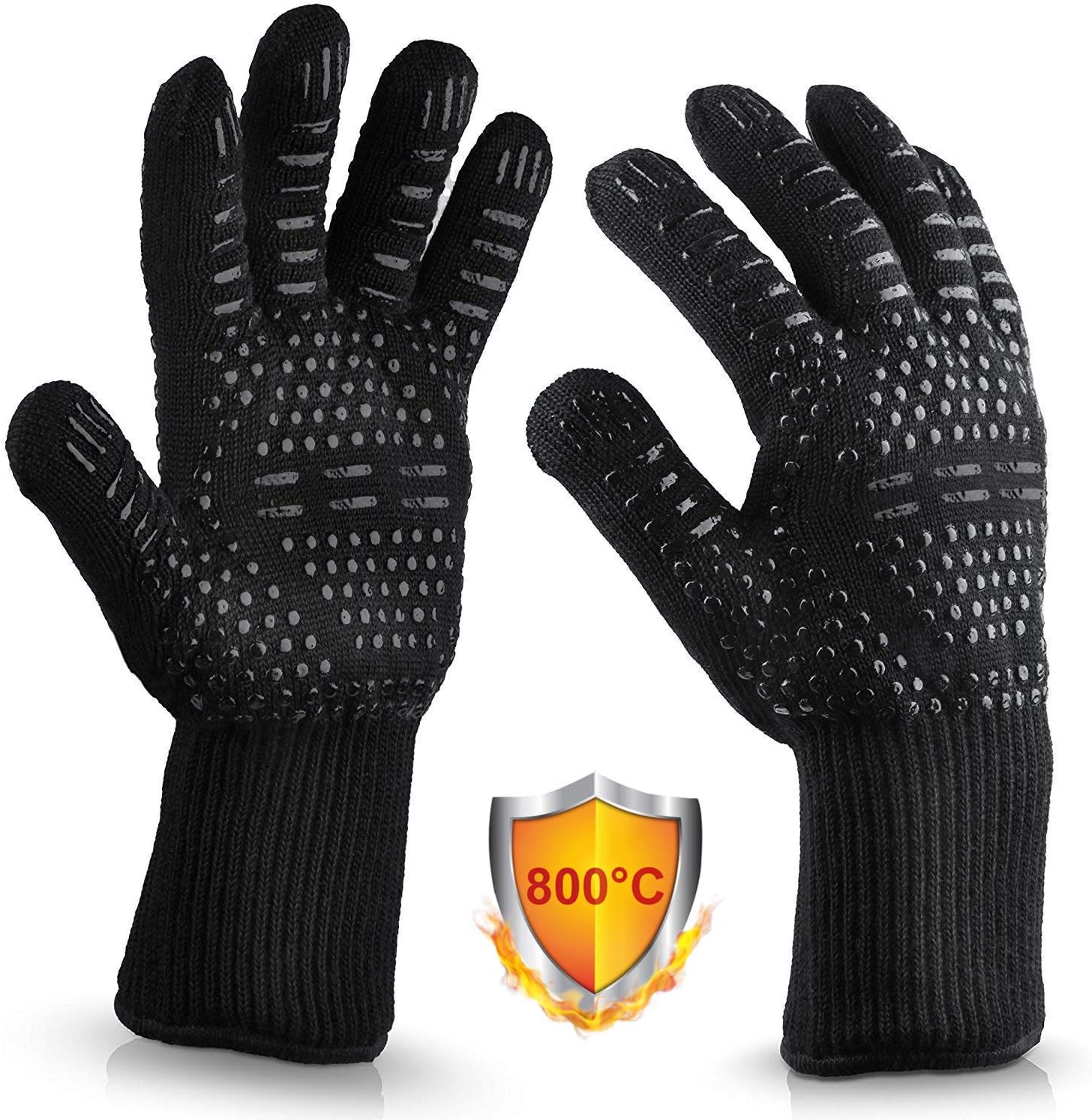 Vemingo Fireproof Grill Gloves 800℃ Extreme Heat Resistant Oven Gloves