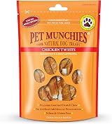 Pet Munchies Chicken Twists 80g Premium Grain Free Dental Sticks Dog Treats