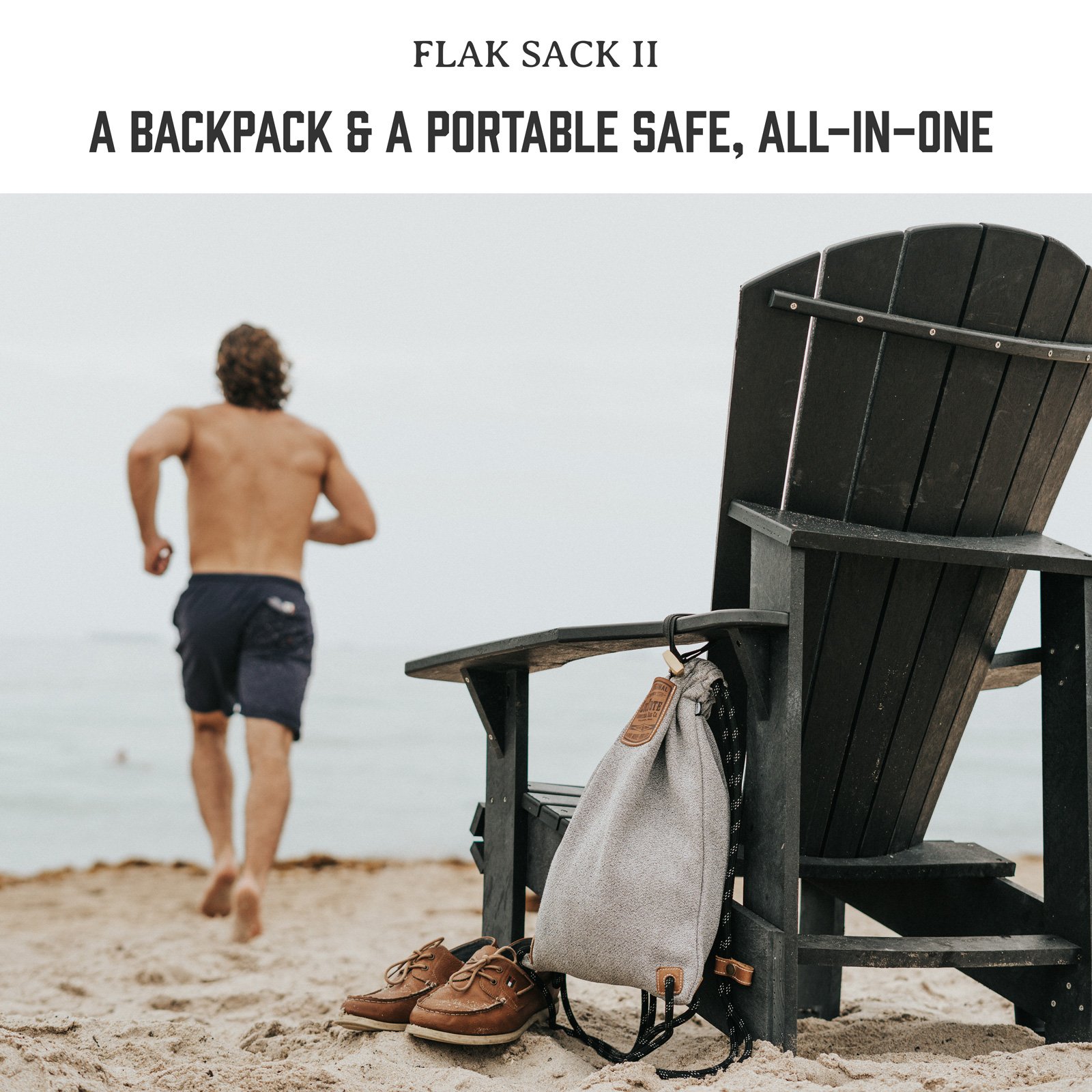 Flak Sack Ⅱ - Anti Theft Backpack | Cut-Resistant Bag with Double Steel Locking LOCTOTE Flak Sack The Original Theft Resistant Drawstring  main image 3