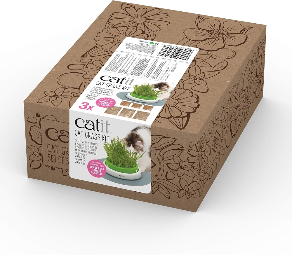 Catit Cat Grass Kit for The Catit Senses Grass Planter Pack of 15