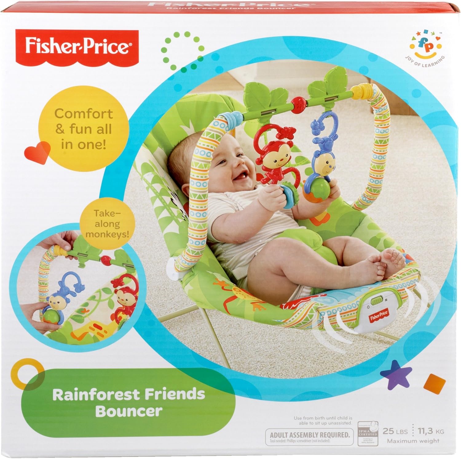 fisher price rainforest bouncer seat