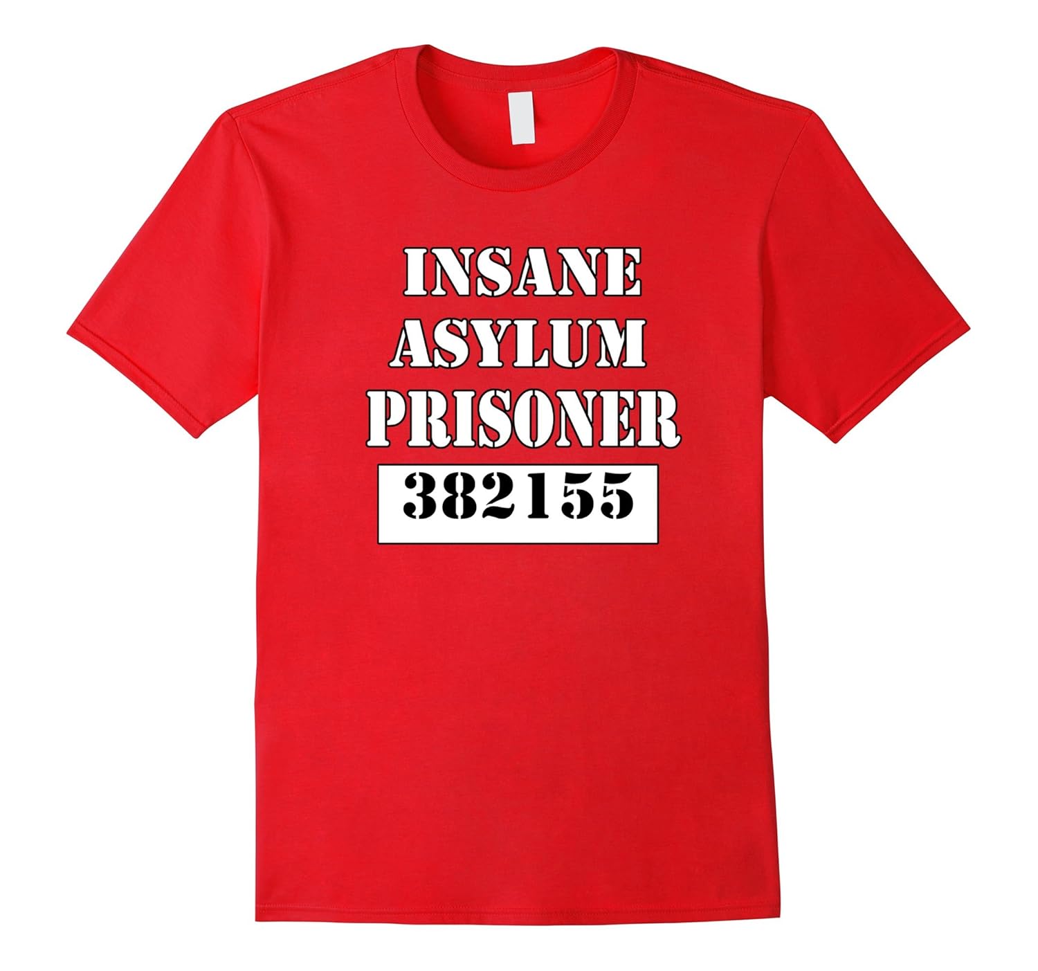 Mens Halloween Prison Costume Shirt Insane Asylum Prisoner-Rose