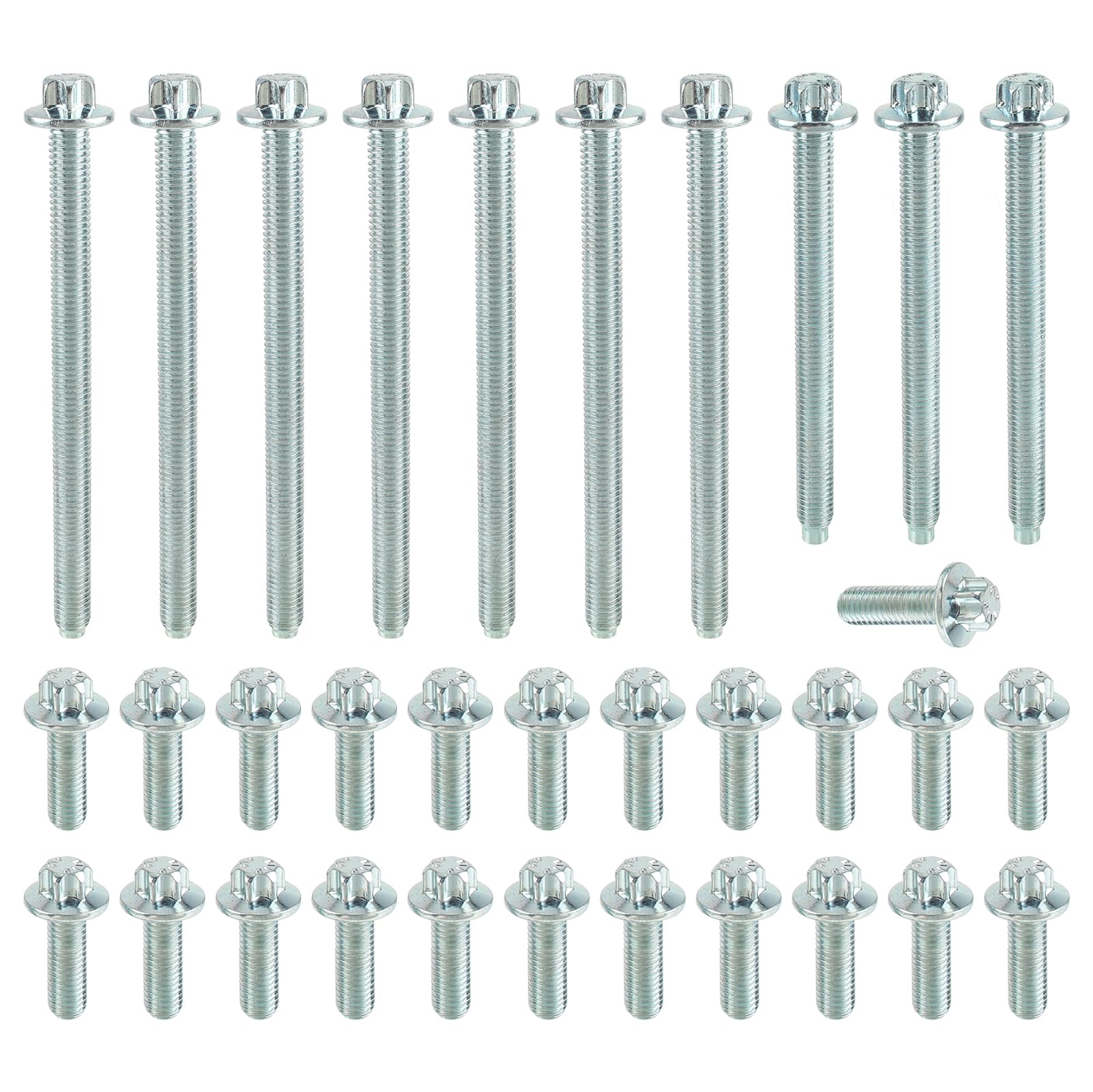 Photo 1 of GoaMotors 33PCS Engine Oil Pan Aluminium Bolt Set Compatible with BMW 528I 530I 740I 128I 135I 325I 328I 330I 335I 1 Series X3 X4 X5 X6 Oil Pan Bolt 11132210959
