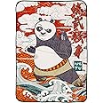 Silver Buffalo Kung Fu Panda Chinese Characters Featuring Po 45" x 60" Fleece Throw, Soft and Cozy Blanket, 180 GSM