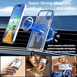UMIONE for iPhone 15 Plus Magnetic case with Stand