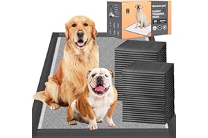 GARDNER PET Charcoal Puppy Pads 28x34 Inches Extra Large Dog Pee Pads Odor-Control & Leak-Proof Disposable Pet Training Black New Edge-Wrapping Thicken Potty Pad for Dogs, Cats, Rabbits (30 Pieces)