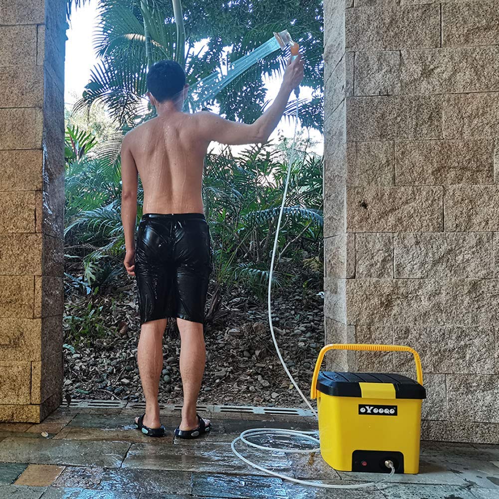 OYOOQO Pet Shower Electric Pressure Portable Outdoor Camping Shower