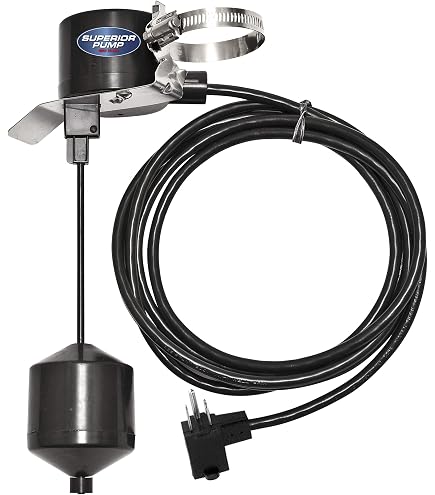 White Briidea Hi-Lo Sump Pump Controller With Dual Float Switch And