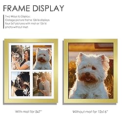 DUENPY 12x16 Picture Frame 5x7 Collage Picture