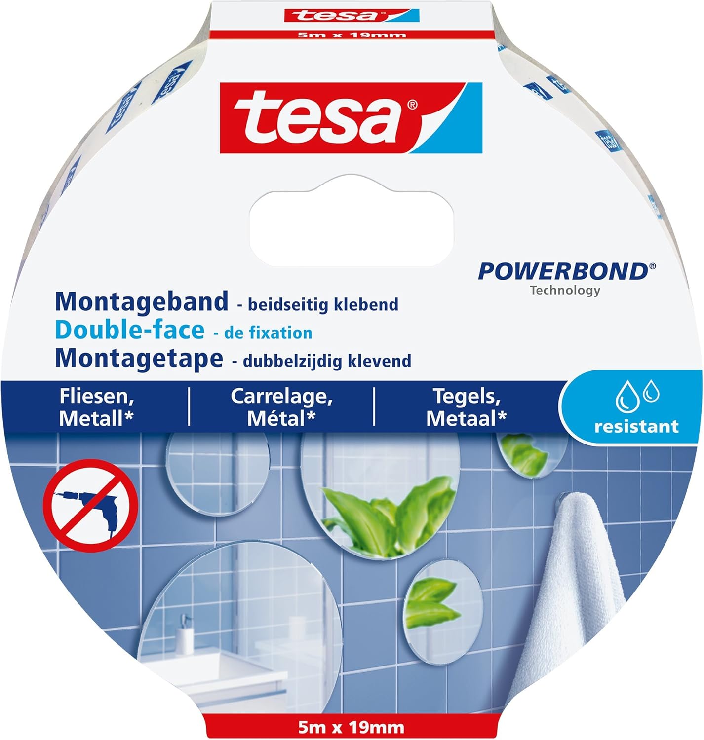 tesa Mounting Tape for Tiles & Metal BigaMart