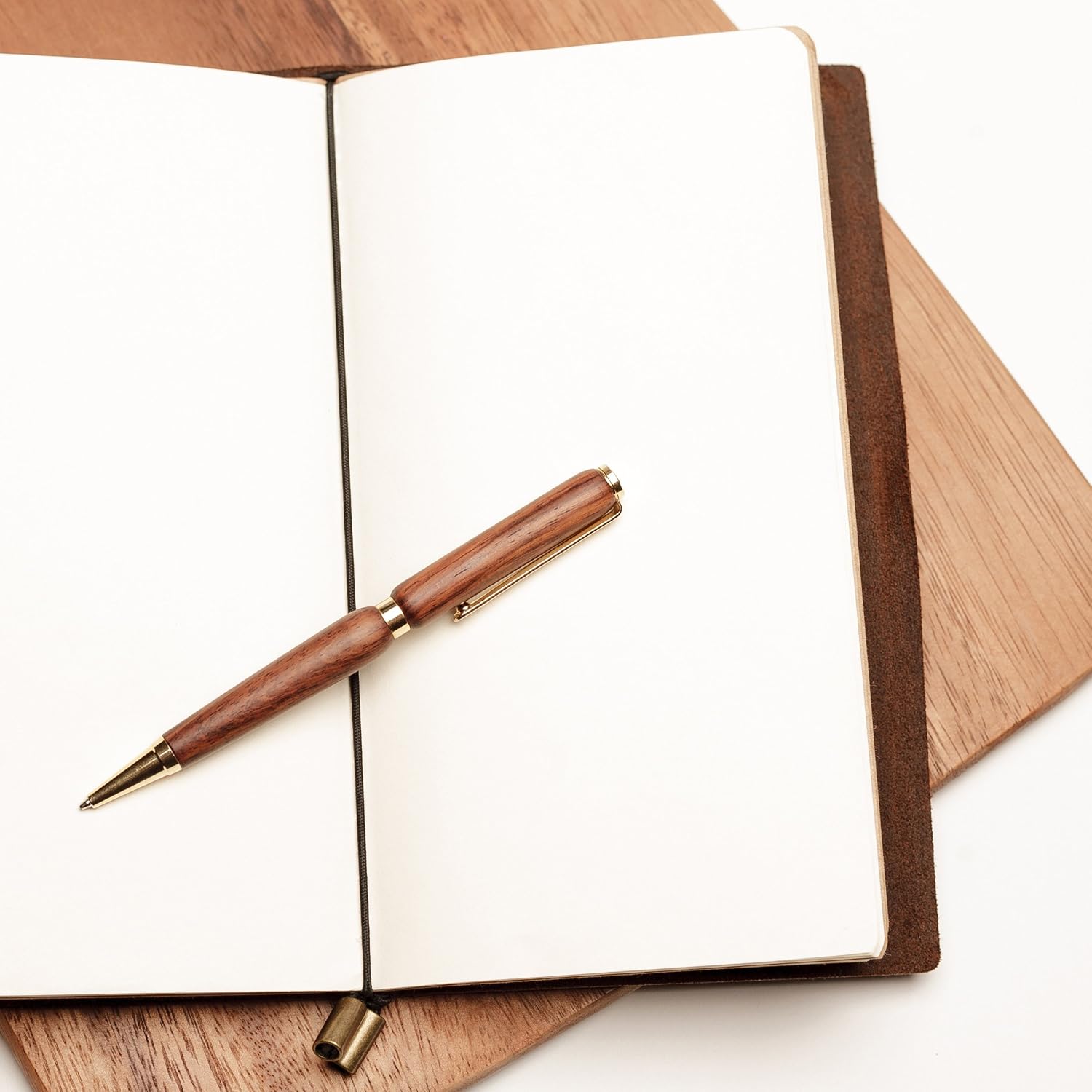 Wanderings Standard Size Travelers Notebook/Handcrafted Genuine Leather Journal, 4.5"x8.5" / 11.5x22 cm - Image 4