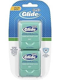 Oral-B Glide Pro-Health Comfort Plus Dental Floss, Mint, 40 M, Twin Pack