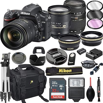 Nikon D750 Cámara DSLR con 24-120 mm VR + Tamron 70-300 mm + ...