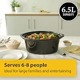 Crock-Pot Slow Cooker 6.5 L Removable Ceramic Bowl Black SCV655B view 5
