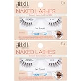 Ardell Naked Lashes 424 &ndash; 3/4 Length False Eyelashes, Subtle Volume &amp; Length, Natural Look Strip Lashes, Includes Duo Lash Glue 1g, 2 Pack