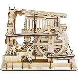 ROKR 3D Wooden Puzzle Marble Run Model Building Kits Mechanical Puzzle Toy Gifts for Adults & Teens Marble Squad