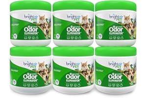 Bright Air 14 oz. Super Odor Eliminator, for Medium-Size Spaces, Cool Citrus Scent, Case of 6, Air Freshener, Natural Essential Oils, Lasts Up to 90 Days Each