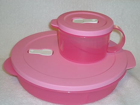 Amazon.com: Tupperware Crystalwave 2pc Pretty en color rosa ...