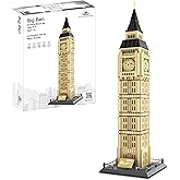 Big Ben Building Block Set (1,664 Pieces) London's Big Ben Clock Tower Famous Landmark Series Model for Kids and Adults