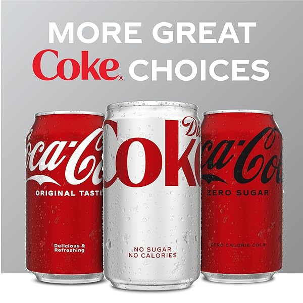 DIET COKE SODA SOFT DRINK CANS, 12 FL OZ, 12 PACK