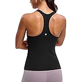 BAYDI Clouduxi Workout Tank Tops for Women Racerback Yoga Shirts with Built in Bra Gym Athletic Sleeveless Camisole