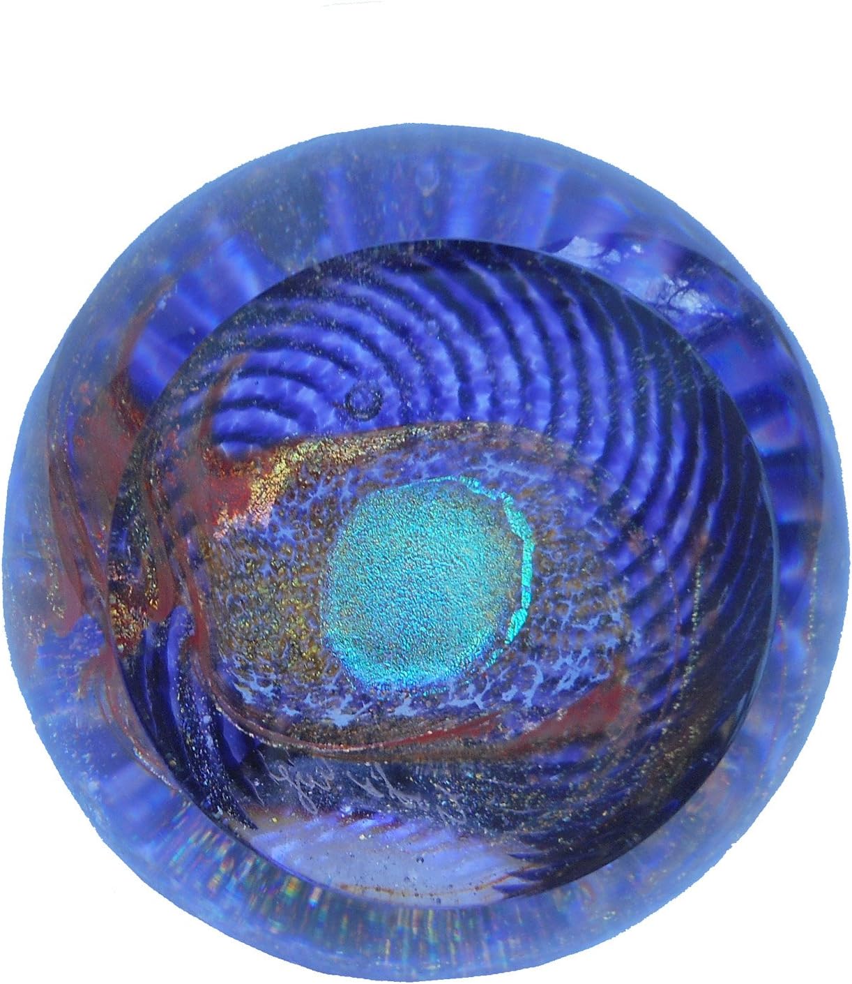 Glass Eye Studio Paperweight, Celestial Series, God's Eye, 517F