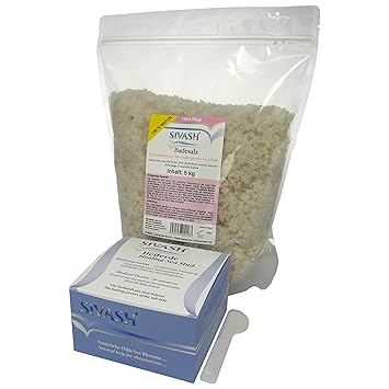 Natürliches Set für Rheuma Behandlung: Gebrauchsfertige SIVASH-Heilerde (Soleschlick) 1 kg + Spatel + naturbelassenes Meer-Ba