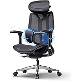 Hbada E3 Air 2026 Ergonomic Office Chair, 3-Zone Lumbar Support, Comfy Home Office Chair with Auto Recline, 4D Headrest &amp; Armrests, 140&deg; Tilt for Work &amp; Relax, Black
