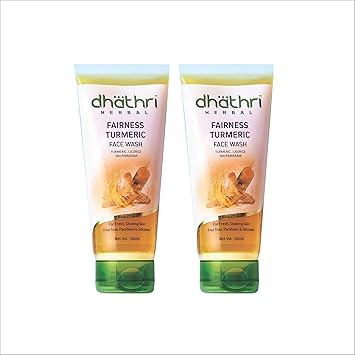 Dhathri Fairness Turmeric Face Wash - 100ml (Pack of 2)