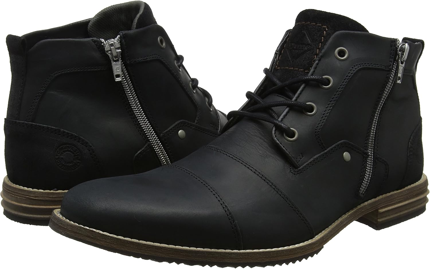 dune captains boots black