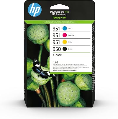 HP 950/951 Ink Cartridge Pack 4 Black Cyan Magenta Yellow Original