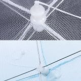 Jsdoin 17 Inch Mesh Food Cover Tent Umbrella 6 Pack White Pop Up Nets view 5