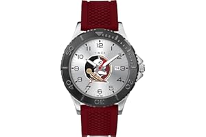 Timex Tribute Men's Collegiate Gamer 42mm Watch – Florida State Seminoles with Crimson Silicone Strap